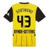 Conjunto (Camiseta+Pantalón Corto) Borussia Dortmund Bynoe Gittens 43 Primera Equipación 2024-25 - Niño